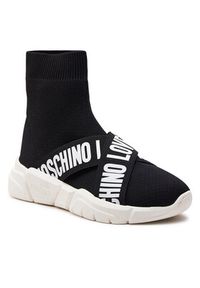 Love Moschino - LOVE MOSCHINO Sneakersy JA15263G1IIZ500A Czarny. Kolor: czarny. Materiał: mesh, materiał #6