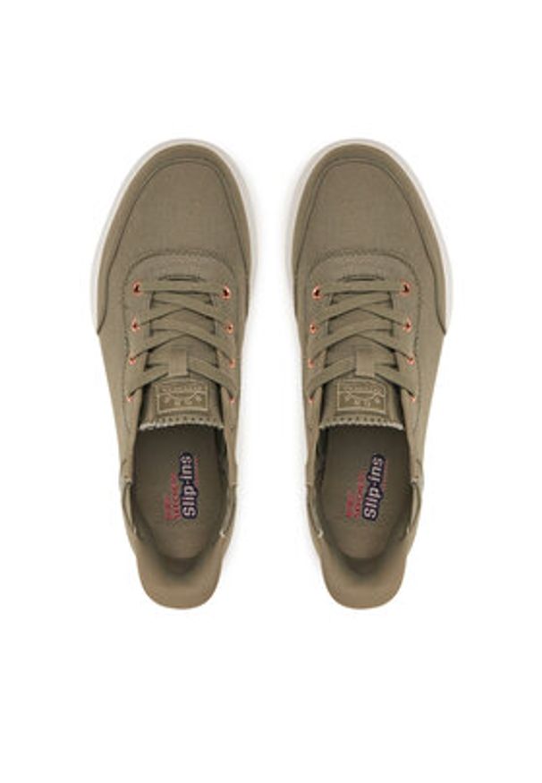 skechers - Skechers Sneakersy BOBS Skip Cute - B Cute Sweet 114815/OLV Zielony. Kolor: zielony. Materiał: materiał