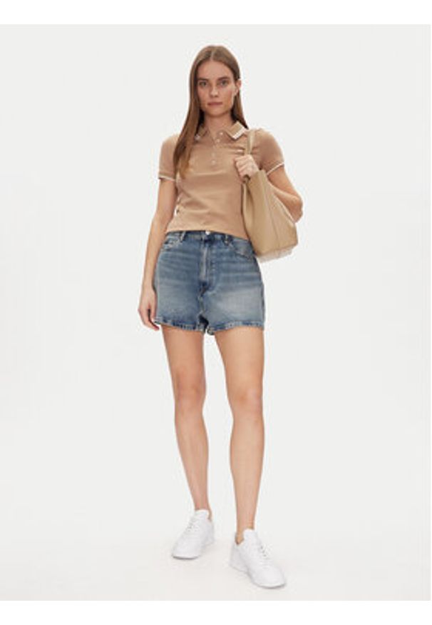 TOMMY HILFIGER - Tommy Hilfiger Szorty jeansowe WW0WW44384 Niebieski Regular Fit. Kolor: niebieski. Materiał: bawełna