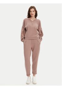BOSS Bluza Scuba 50545647 Beżowy Relaxed Fit. Kolor: beżowy. Materiał: syntetyk