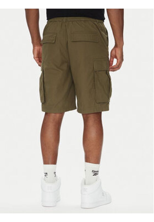 DC Shoes Szorty materiałowe Tundra ADYWS03086 Zielony Regular Fit. Kolor: zielony. Materiał: bawełna