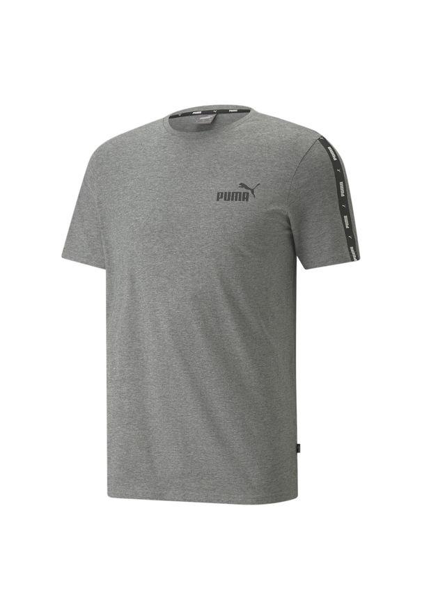 Koszulka męska sportowa Puma Essential. Kolor: wielokolorowy, czarny, szary. Długość rękawa: krótki rękaw. Długość: krótkie
