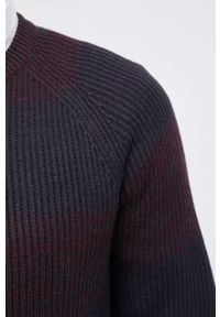 PRODUKT by Jack & Jones - Produkt by Jack & Jones Sweter męski kolor fioletowy ciepły. Okazja: na co dzień. Kolor: fioletowy. Materiał: dzianina. Długość rękawa: długi rękaw. Długość: długie. Styl: casual #5