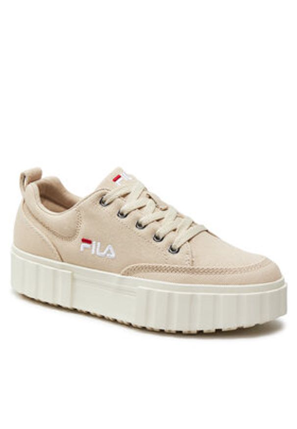 Fila Sneakersy Sandblast C Wmn FFW0062 Beżowy. Kolor: beżowy. Materiał: materiał