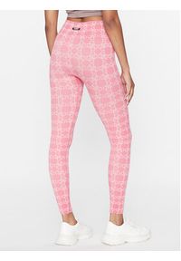 Guess Legginsy V3BB08 ZZ04N Kolorowy Slim Fit. Materiał: syntetyk. Wzór: kolorowy