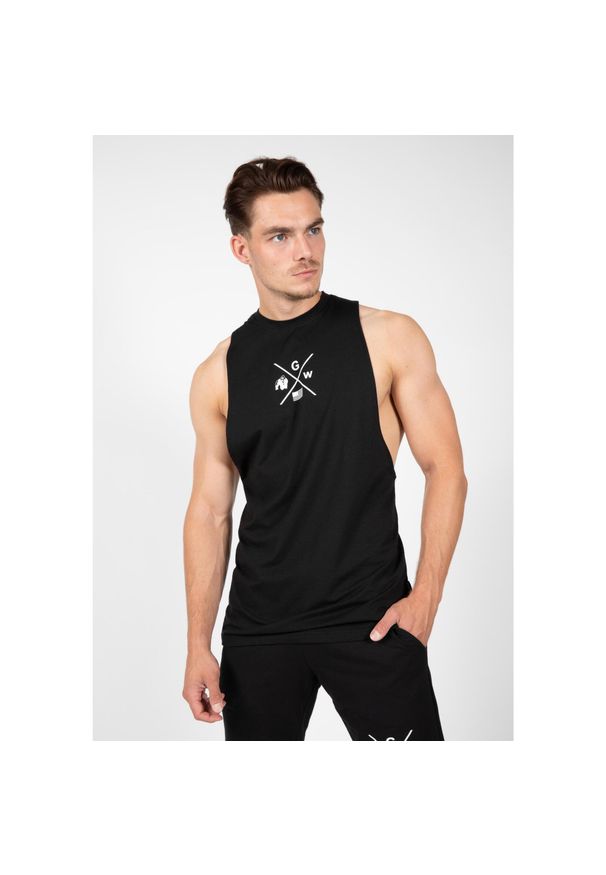 GORILLA WEAR - Tank top z obniżonymi otworami na ramiona Gorilla Wear Cisco. Kolor: czarny, biały, wielokolorowy. Styl: sportowy