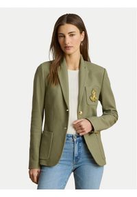 Lauren Ralph Lauren - LAUREN RALPH LAUREN Marynarka Bullion 200797305033 Zielony Regular Fit. Kolor: zielony. Materiał: bawełna #1