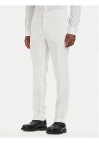 Hugo - HUGO Garnitur Henry 50559672 Kremowy Slim Fit. Kolor: kremowy. Materiał: bawełna #7