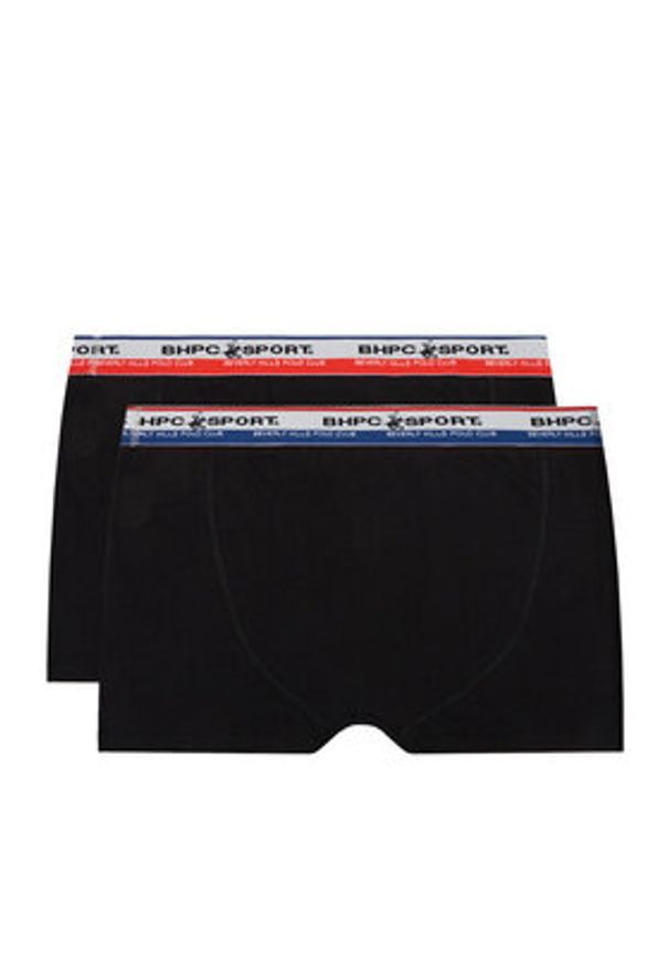 Beverly Hills Polo Club Komplet 2 par bokserek CEO_ZGW_BHPC_003_AW25_(2-PACK) Czarny. Kolor: czarny. Materiał: materiał, bawełna