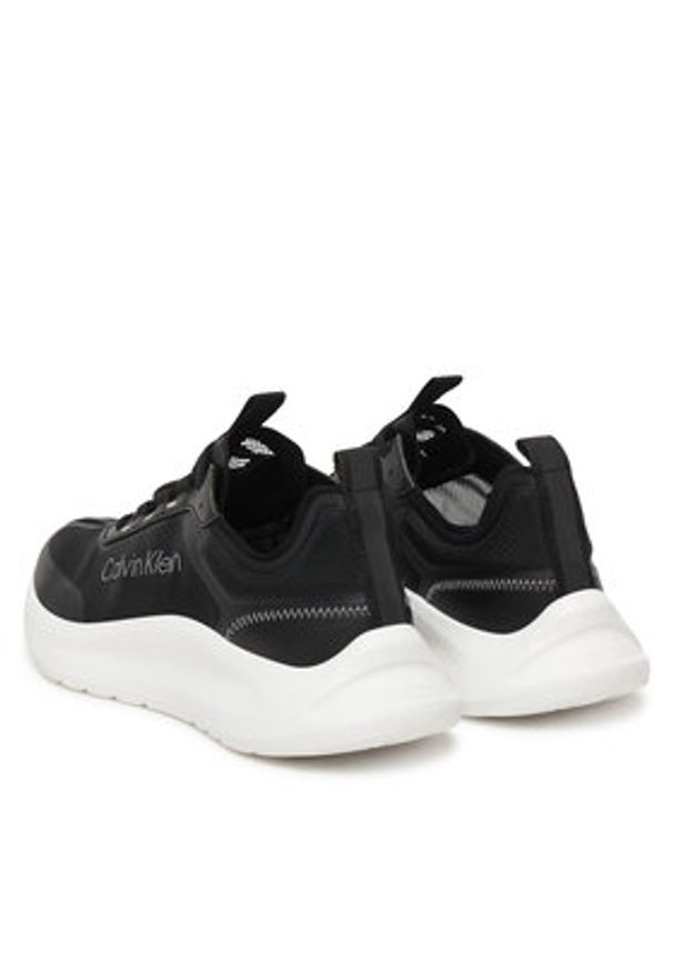 Calvin Klein Sneakersy Light Eva Run Lup Transp Ripst HW0HW02998 Czarny. Kolor: czarny. Materiał: materiał. Sport: bieganie