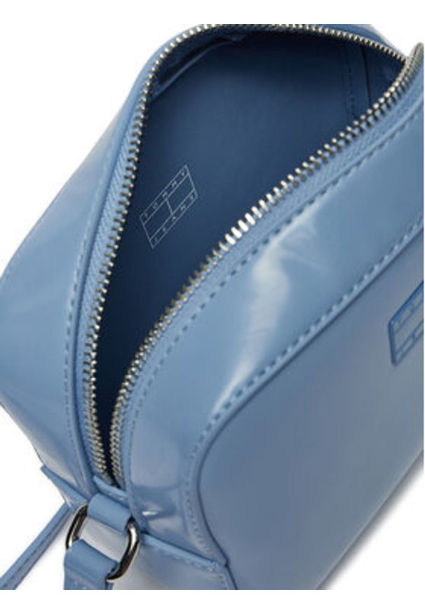 Tommy Jeans Torebka AW0AW16965 Niebieski. Kolor: niebieski. Materiał: skórzane