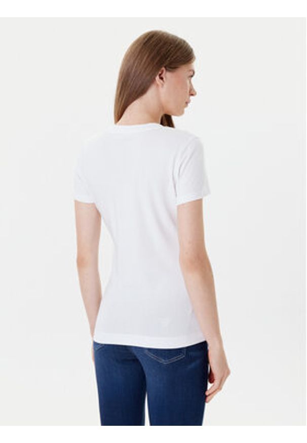 Guess T-Shirt W5YI05 J1314 Biały Regular Fit. Kolor: biały. Materiał: bawełna