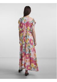 YAS Sukienka 26029717 Fioletowy Regular Fit. Kolor: fioletowy. Materiał: wiskoza