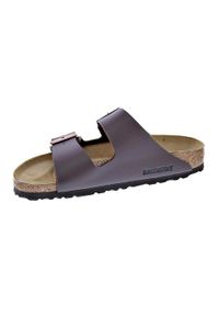 Klapki damskie Birkenstock Arizona BF. Kolor: brązowy. Materiał: syntetyk, materiał