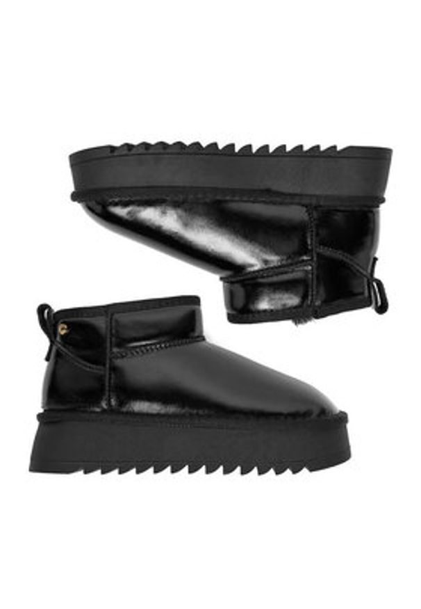 Eva Minge Śniegowce EO-NIKI-TS6304-01 Czarny. Kolor: czarny. Materiał: syntetyk, skóra