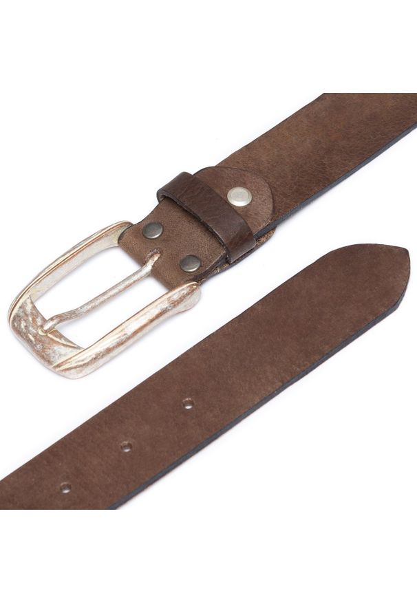 Mustang - MUSTANG PASEK SKÓRZANY 35mm SOPO-MUS124. Materiał: skóra. Wzór: paski. Styl: klasyczny