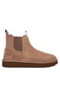 Ugg Śniegowce M Neumel Chelsea 1121644 Beżowy. Kolor: beżowy. Materiał: zamsz, skóra