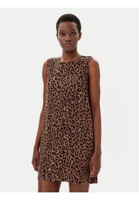 JJXX Sukienka letnia Mira 12268432 Brązowy Relaxed Fit. Kolor: brązowy. Materiał: wiskoza. Sezon: lato