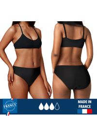 PLIM UNDERWEAR - Dół menstruacyjnego stroju kąpielowego- duża chłonność. Kolor: czarny