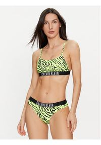 Calvin Klein Swimwear Dół od bikini KW0KW02337 Zielony. Kolor: zielony. Materiał: syntetyk #2