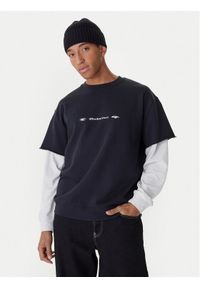 Quiksilver Bluza Openbar Crew EQYFT05154 Czarny Oversize. Kolor: czarny. Materiał: bawełna