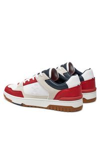 TOMMY HILFIGER - Tommy Hilfiger Sneakersy Th Basket Street Block FM0FM05117 Kolorowy. Materiał: skóra. Wzór: kolorowy #3