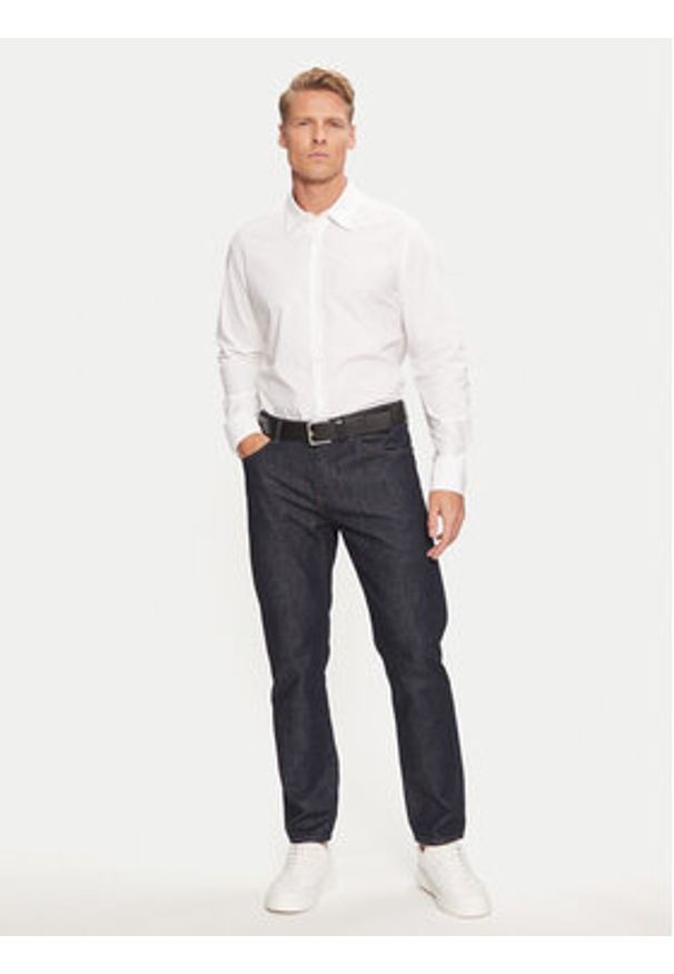 BOSS - Boss Koszula Relegant 50518304 Biały Regular Fit. Kolor: biały. Materiał: bawełna