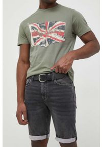 Pepe Jeans szorty jeansowe Jack męskie kolor szary. Kolor: szary. Materiał: denim #1