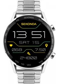 Smartwatch Sekonda Smartwatch męski Sekonda 30177 srebrny bransoleta. Rodzaj zegarka: smartwatch. Kolor: srebrny