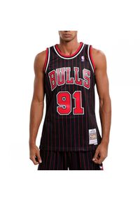 Mitchell & Ness koszulka męska Chicago Bulls Alternate Jersey Rodman. Kolor: czarny. Materiał: jersey #1