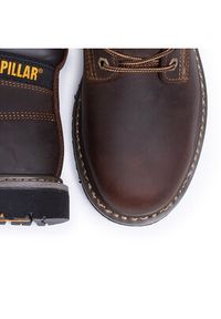 CAT Footwear Trapery Powerplant S3 Hro P724629 Brązowy. Kolor: brązowy. Materiał: nubuk, skóra