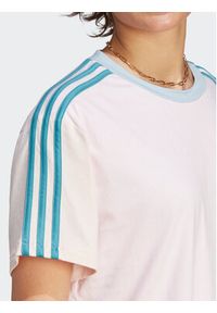 Adidas - adidas T-Shirt Essentials 3-Stripes IM0364 Różowy Loose Fit. Kolor: różowy. Materiał: bawełna #3