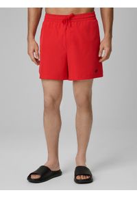 4f - 4F Spodenki plażowe boardshorty męskie - czerwone 3XL. Kolor: czerwony. Materiał: materiał #2