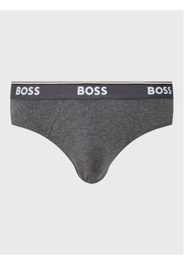BOSS - Boss Komplet 3 par slipów Power 50475273 Kolorowy. Materiał: bawełna. Wzór: kolorowy