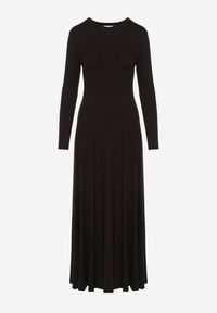 Renee - Czarna Rozkloszowana Sukienka z Bawełny Tusmala. Okazja: na co dzień. Kolor: czarny. Materiał: bawełna. Typ sukienki: proste. Styl: casual, elegancki #6