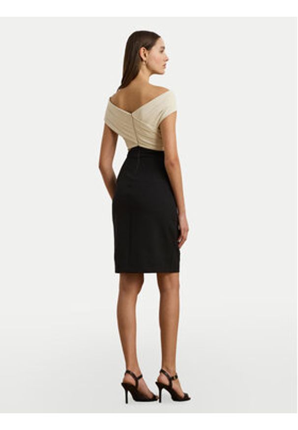 Lauren Ralph Lauren - LAUREN RALPH LAUREN Sukienka koktajlowa 253963476001 Czarny Slim Fit. Kolor: czarny. Materiał: syntetyk. Styl: wizytowy