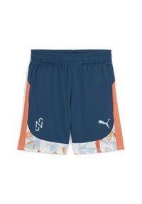 Puma - Młodzieżowe spodenki piłkarskie PUMA x NEYMAR JR Creativity PUMA. Kolor: żółty, niebieski, wielokolorowy, pomarańczowy. Sport: piłka nożna #1