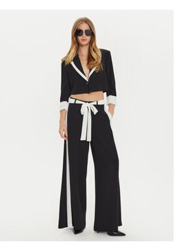 Imperial Marynarka JAQ7IJX Czarny Relaxed Fit. Kolor: czarny. Materiał: syntetyk