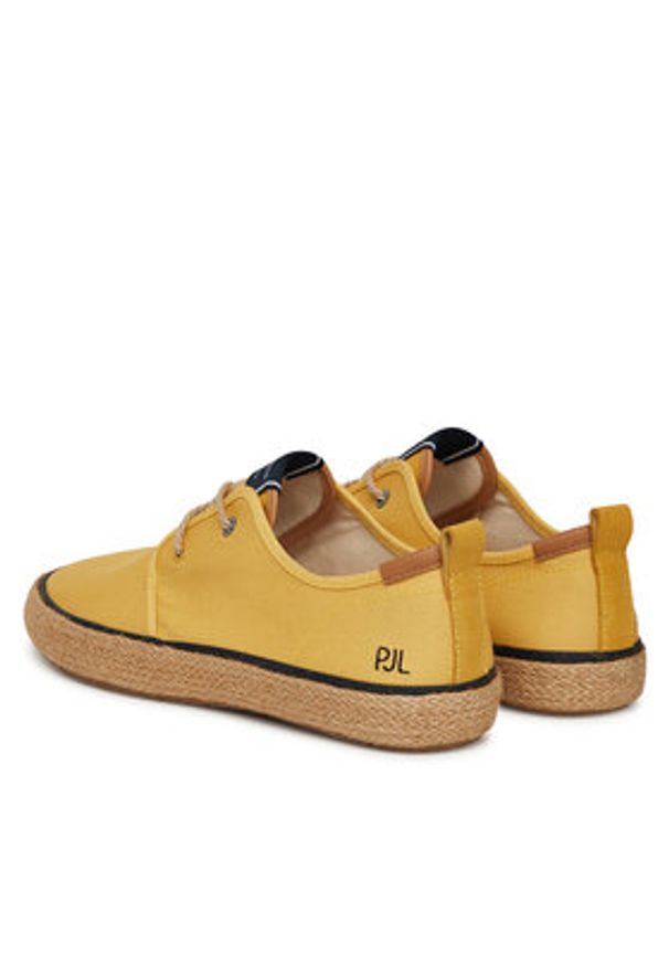 Pepe Jeans Espadryle Port Tourists PMS10332 Żółty. Kolor: żółty. Materiał: materiał