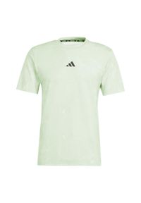 Koszulka Sportowa Męska Adidas Power Workout. Kolor: zielony