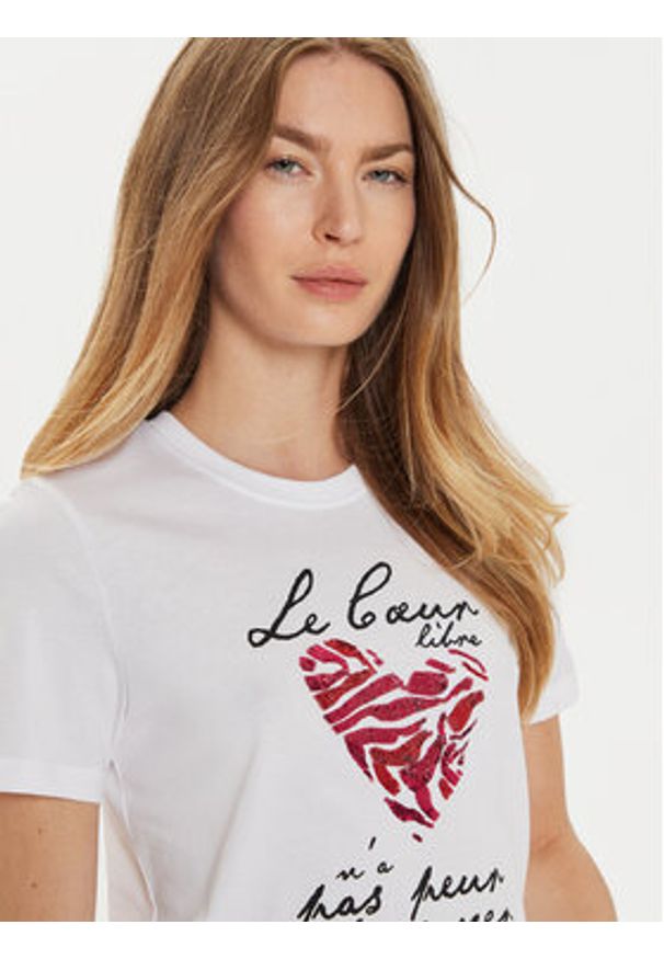 only - ONLY T-Shirt Kita 15332698 Biały Regular Fit. Kolor: biały. Materiał: bawełna