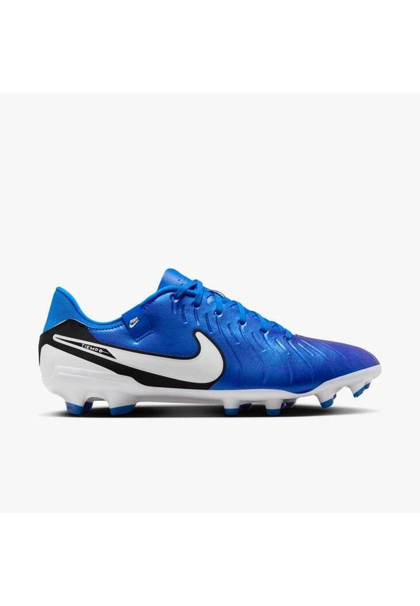 Buty piłkarskie Nike Tiempo Legend 10 Academy, Dla obu płci. Kolor: niebieski. Materiał: skóra ekologiczna, materiał. Sport: piłka nożna
