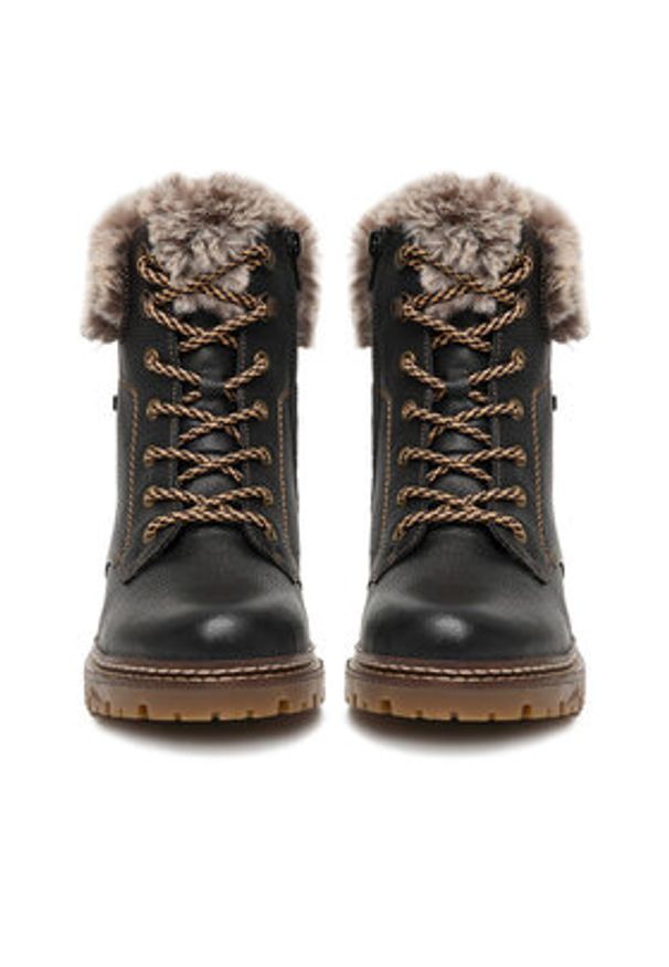 Remonte Trzewiki CEO-D0B74-01 Czarny. Kolor: czarny. Materiał: skóra