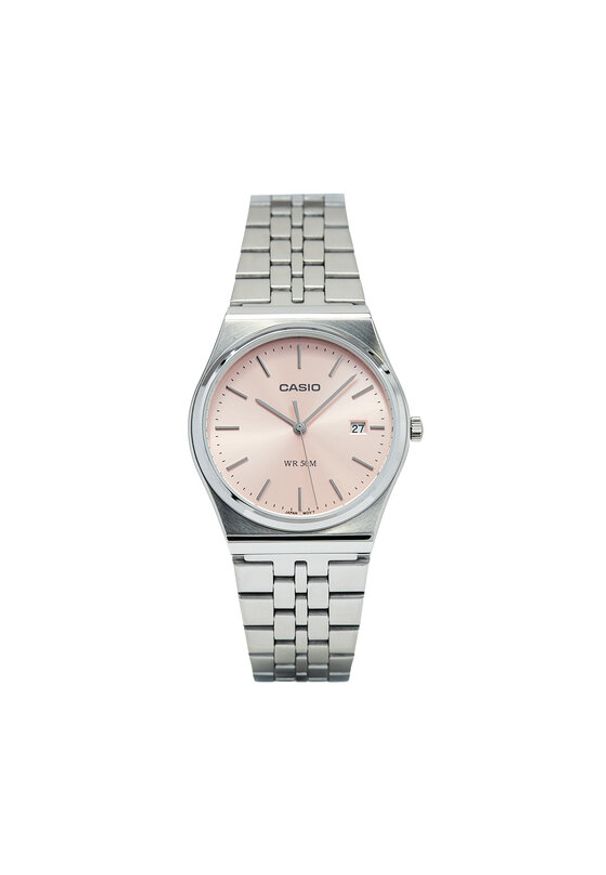 Casio Zegarek MTP-B145D-4AVEF Srebrny. Kolor: srebrny