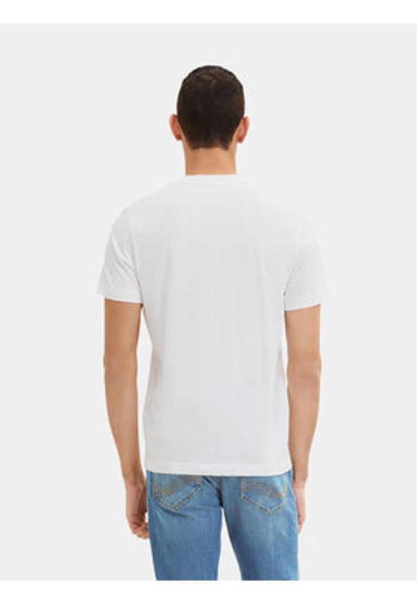 Tom Tailor T-Shirt 1035611 Biały Regular Fit. Kolor: biały. Materiał: bawełna
