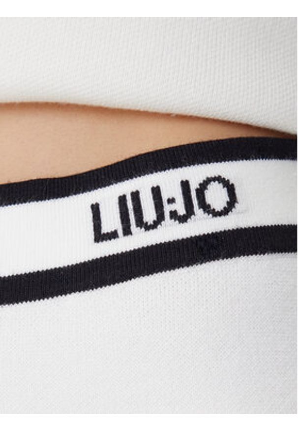 Liu Jo Sport Spodnie dzianinowe TF5252 MS59L Écru Regular Fit. Materiał: wiskoza. Styl: sportowy