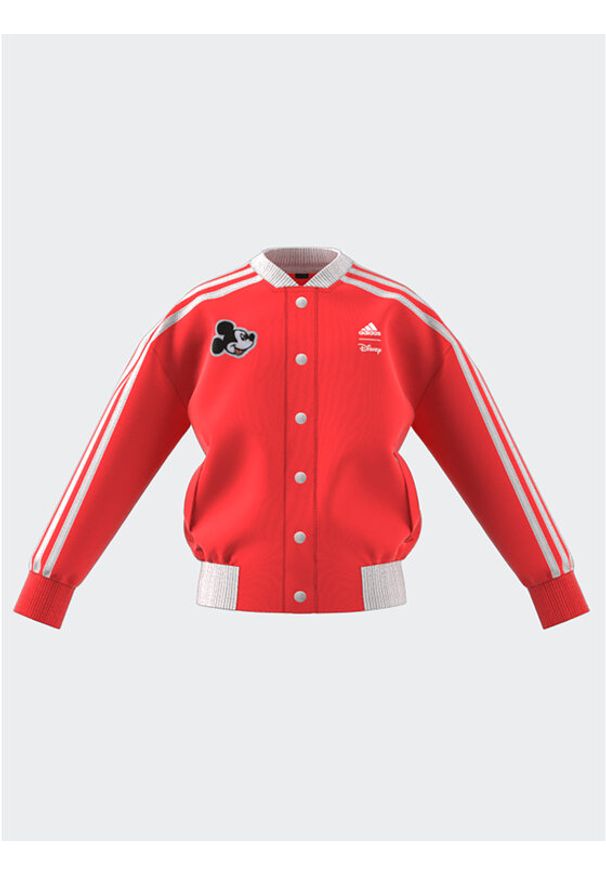 Adidas - adidas Bluza IB4844 Czerwony Loose Fit. Kolor: czerwony. Materiał: bawełna