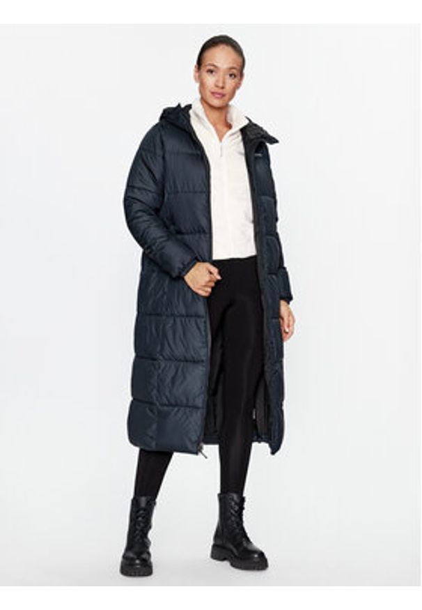 columbia - Columbia Kurtka zimowa Puffect™ Long Jacket Czarny Regular Fit. Kolor: czarny. Materiał: syntetyk. Sezon: zima