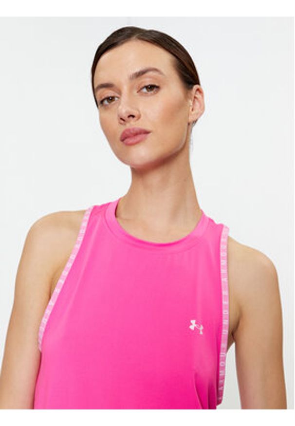 Under Armour Top Knockout Novelty Tank 1379434 Różowy Loose Fit. Kolor: różowy. Materiał: syntetyk