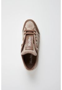 Max Mara Accessori - Sneakersy damskie z hydrofobowego kaszmiru Maxiws MAX MARA ACCESSORI. Materiał: kaszmir #3